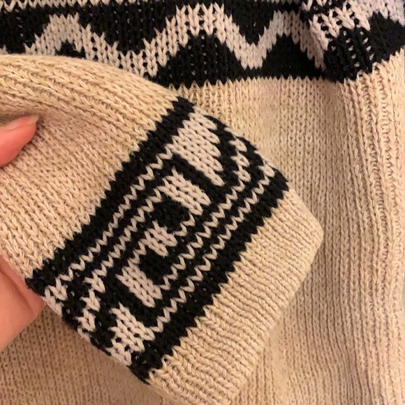 Ecote Aztec Pattern Cardigan Open Front Sweater - Picture 3 of 5